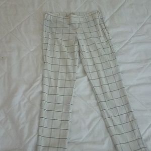 Ecru Harrison side zip pants